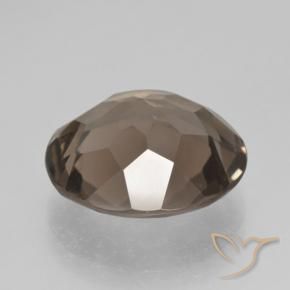 cuarzo ahumado Marrón cálido natural de 9.06 ct, Redondo, VS