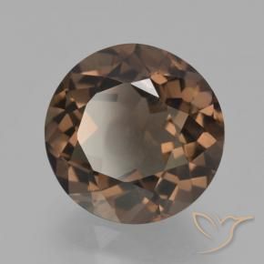 cuarzo ahumado Marrón medio natural de 3.98 ct, Redondo, VVS-VS