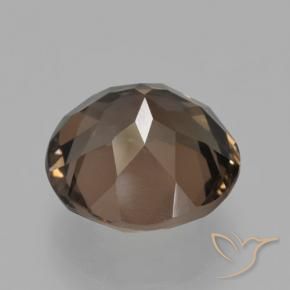 cuarzo ahumado Marrón medio natural de 3.98 ct, Redondo, VVS-VS