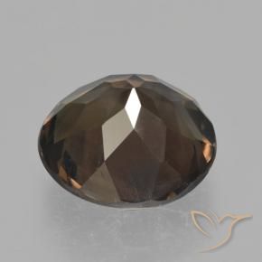 cuarzo ahumado Marrón medio natural de 4.84 ct, Redondo, VVS-VS
