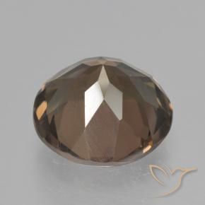 cuarzo ahumado Marrón cálido natural de 4.08 ct, Redondo, VVS-VS