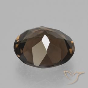 cuarzo ahumado Marrón nogal natural de 4.43 ct, Redondo, VVS-VS