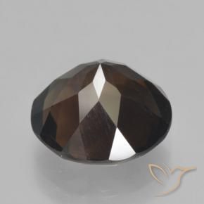 cuarzo ahumado Marrón nogal natural de 5.09 ct, Redondo, VVS-VS