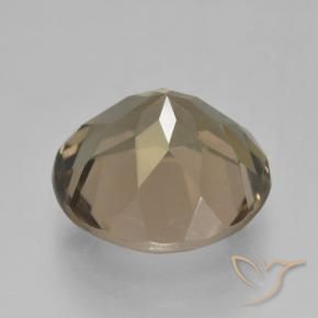 cuarzo ahumado Marrón madera natural de 5.05 ct, Redondo, VS