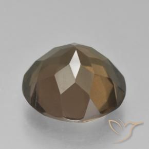 cuarzo ahumado Marrón medio natural de 5.24 ct, Redondo, VS