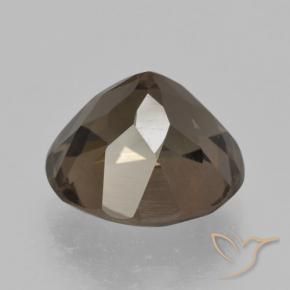 cuarzo ahumado Marrón cálido natural de 5.31 ct, Redondo, VVS-VS