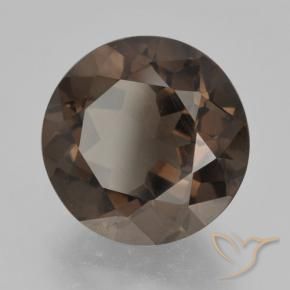 cuarzo ahumado Marrón medio natural de 5.44 ct, Redondo, VVS-VS