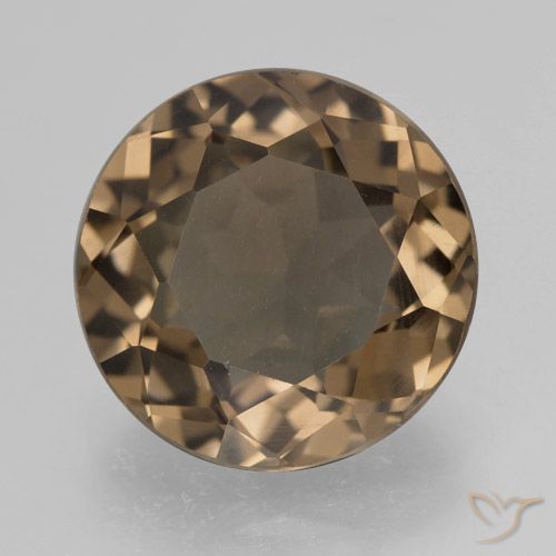 5.52ct Natural Moca claro cuarzo ahumado, Redondo, VS
