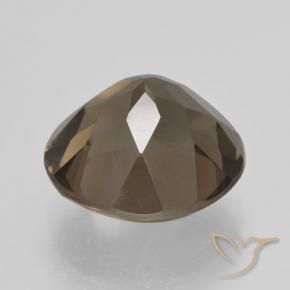 cuarzo ahumado Marrón nogal natural de 5.25 ct, Redondo, VVS-VS
