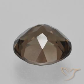 cuarzo ahumado Marrón jengibre natural de 4.20 ct, Redondo, VVS-VS