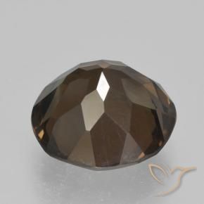 cuarzo ahumado Marrón nogal natural de 4.60 ct, Redondo, VVS-VS
