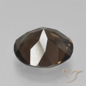 cuarzo ahumado Marrón medio natural de 4.33 ct, Redondo, VVS-VS