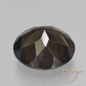 cuarzo ahumado Marrón nogal natural de 4.76 ct, Redondo, VVS-VS