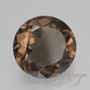 cuarzo ahumado Marrón jengibre natural de 4.56 ct, Redondo, VS