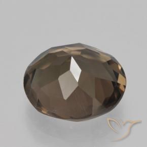 cuarzo ahumado Marrón jengibre natural de 4.56 ct, Redondo, VS