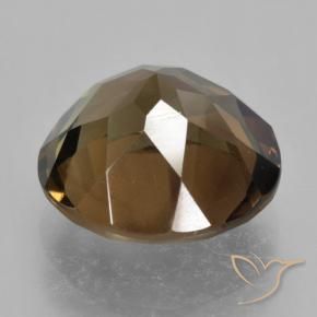 cuarzo ahumado Marrón jengibre natural de 5.84 ct, Redondo, VVS-VS
