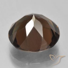 cuarzo ahumado Marrón rojizo natural de 5.56 ct, Redondo, VVS-VS
