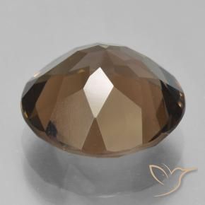 cuarzo ahumado Marrón medio natural de 5.90 ct, Redondo, VVS-VS