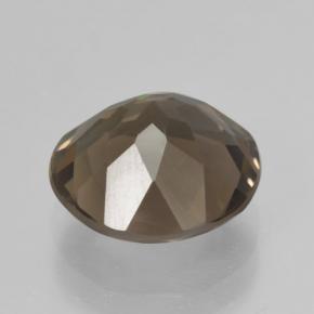 Cuarzo ahumado marrón natural de 3,75 ct, corte redondo, VS