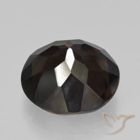 cuarzo ahumado Marrón chocolate natural de 11.84 ct, Redondo, VVS