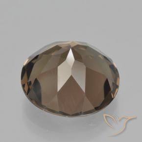 cuarzo ahumado Marrón chocolate natural de 9.61 ct, Redondo, VS