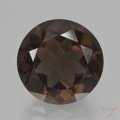 6.05ct Natural Marrón medio cuarzo ahumado, Redondo, VVS-VS