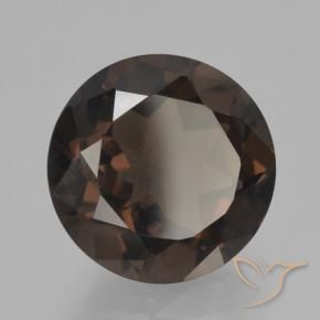 cuarzo ahumado Marrón medio natural de 6.05 ct, Redondo, VVS-VS