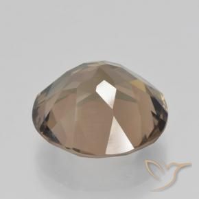 cuarzo ahumado Marrón claro medio natural de 10.48 ct, Redondo, VS