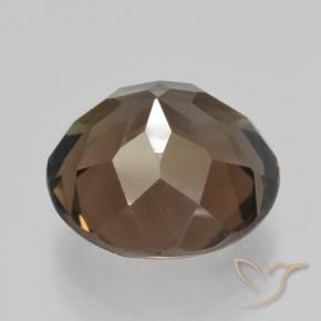 cuarzo ahumado Marrón cálido natural de 6.01 ct, Redondo, VVS-VS