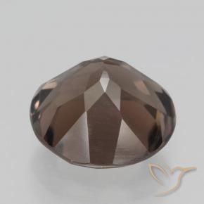 cuarzo ahumado Marrón cálido natural de 4.18 ct, Redondo, VS