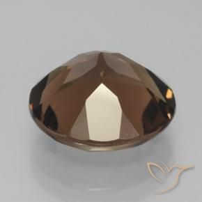 cuarzo ahumado Marrón nogal natural de 6.60 ct, Redondo, VS