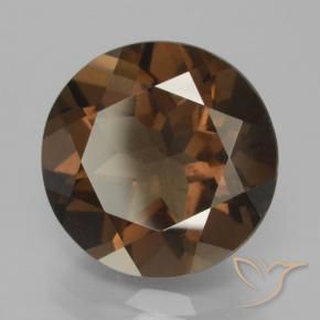 cuarzo ahumado Marrón medio natural de 8.20 ct, Redondo, VS