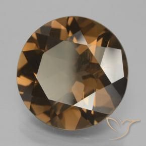 cuarzo ahumado Marrón natural de 8.34 ct, Redondo, VS