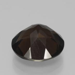 Cuarzo ahumado marrón natural de 5,87 ct, corte redondo, VVS-VS
