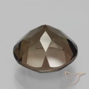 cuarzo ahumado Marrón cálido natural de 7.67 ct, Redondo, VVS-VS