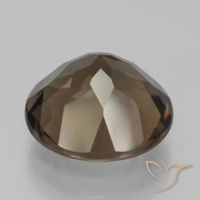 cuarzo ahumado Marrón chocolate natural de 9.07 ct, Redondo, VVS-VS
