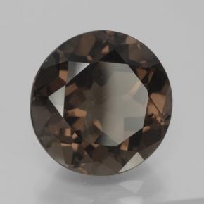 Cuarzo ahumado marrón natural de 7,28 ct, corte redondo, VVS-VS