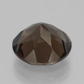 Cuarzo ahumado marrón natural de 7,28 ct, corte redondo, VVS-VS