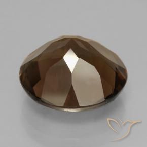 cuarzo ahumado Marrón nogal natural de 6.54 ct, Redondo, VVS-VS