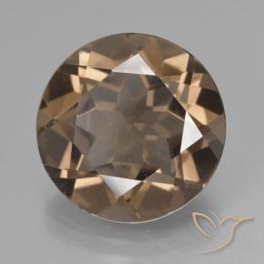 cuarzo ahumado Marrón medio natural de 7.86 ct, Redondo, VVS-VS