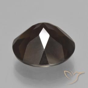 cuarzo ahumado Marrón oscuro natural de 6.63 ct, Redondo, VVS-VS