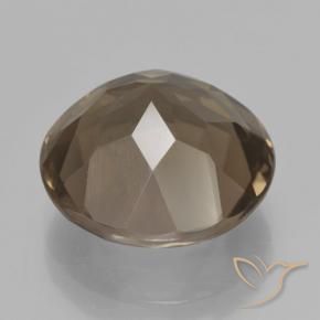 cuarzo ahumado Marrón jengibre natural de 7.18 ct, Redondo, VVS-VS
