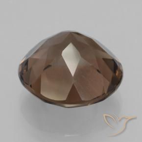 cuarzo ahumado Marrón nogal natural de 7.27 ct, Redondo, VVS-VS