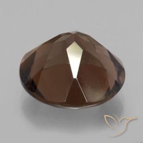 cuarzo ahumado Marrón nogal natural de 7.05 ct, Redondo, VVS-VS