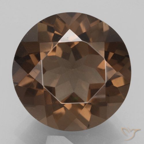 8.95ct Natural Marrón nogal cuarzo ahumado, Redondo, VS