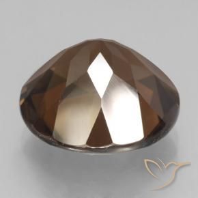 cuarzo ahumado Marrón nogal natural de 8.95 ct, Redondo, VS