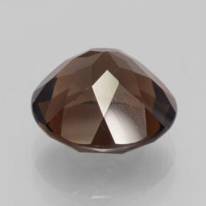 Cuarzo ahumado marrón natural de 4,83 ct, corte redondo, VVS-VS