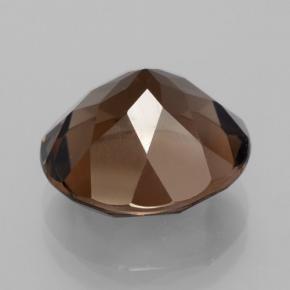 Cuarzo ahumado marrón natural de 6,96 ct, corte redondo, VVS-VS
