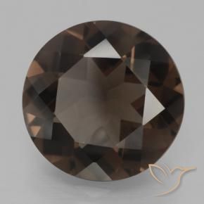 cuarzo ahumado Marrón sombra natural de 7.20 ct, Redondo, VVS-VS