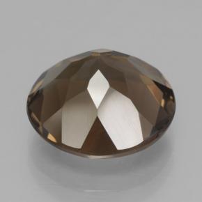 Cuarzo ahumado marrón natural de 6,79 ct, corte redondo, VVS-VS